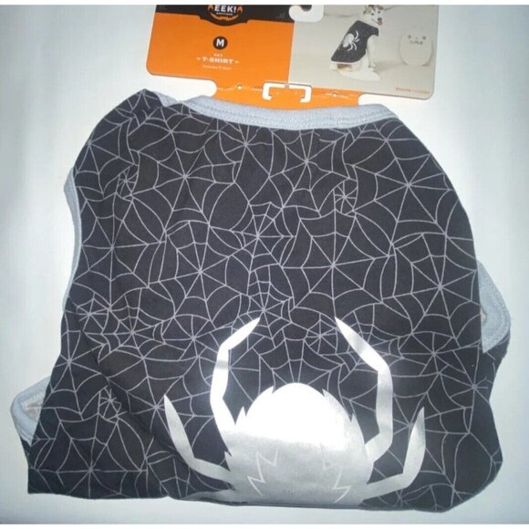 Hyde & Eek Boutique Black Metallic Spider Dog Cat Halloween Costume Size Medium - Picture 4 of 5